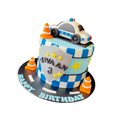 Police Car Theme Cake