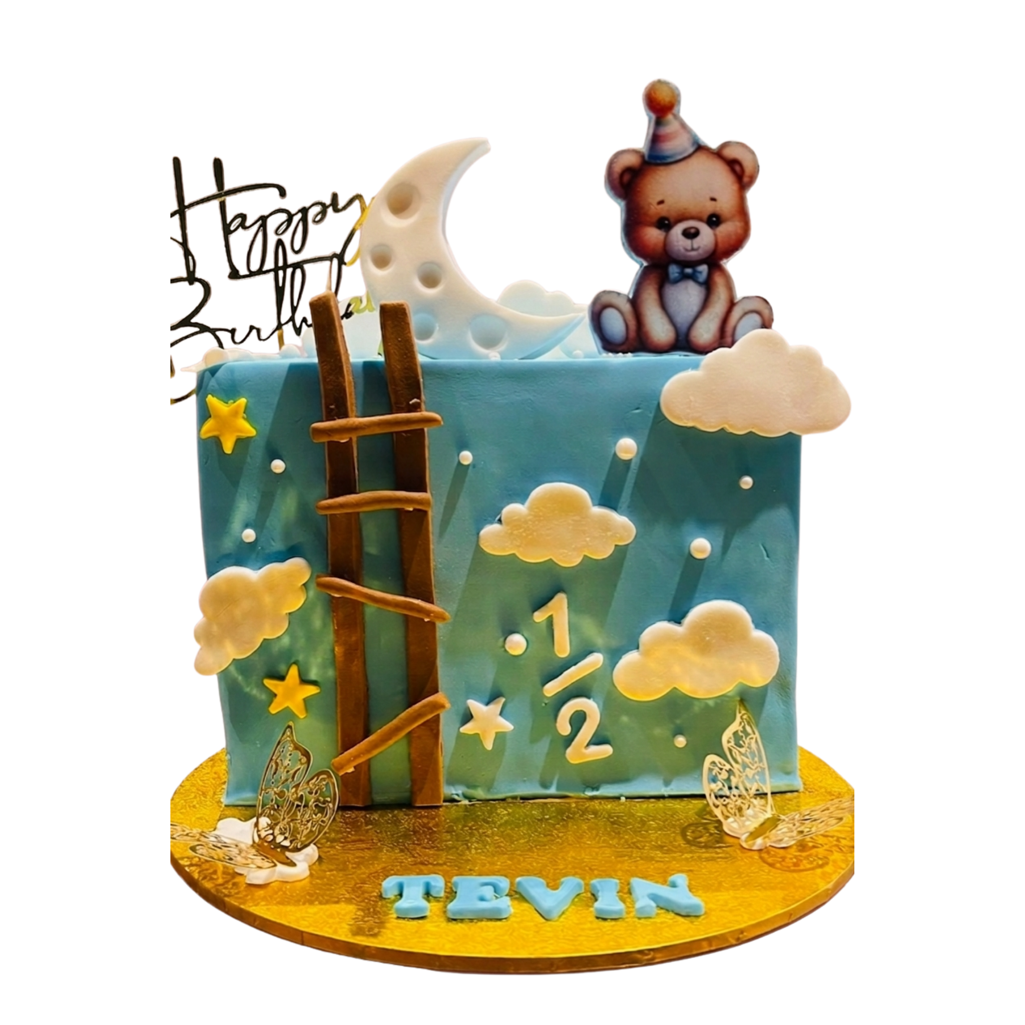 Teddy Bear Dream Half Birthday Cake