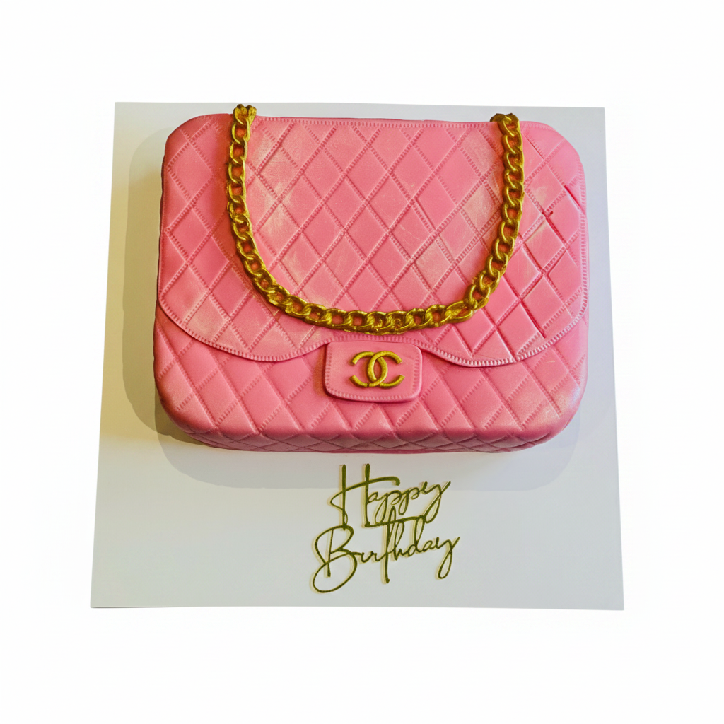 Chanel Handbag Cake - Clean Background