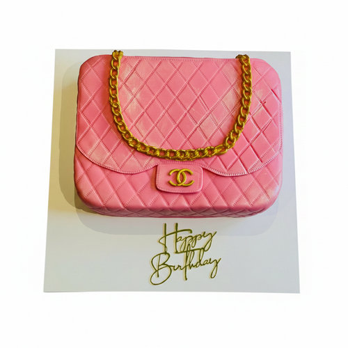 Chanel Handbag Cake - Clean Background
