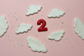 Cloud and Number 2 Toppers Clean Product Shot