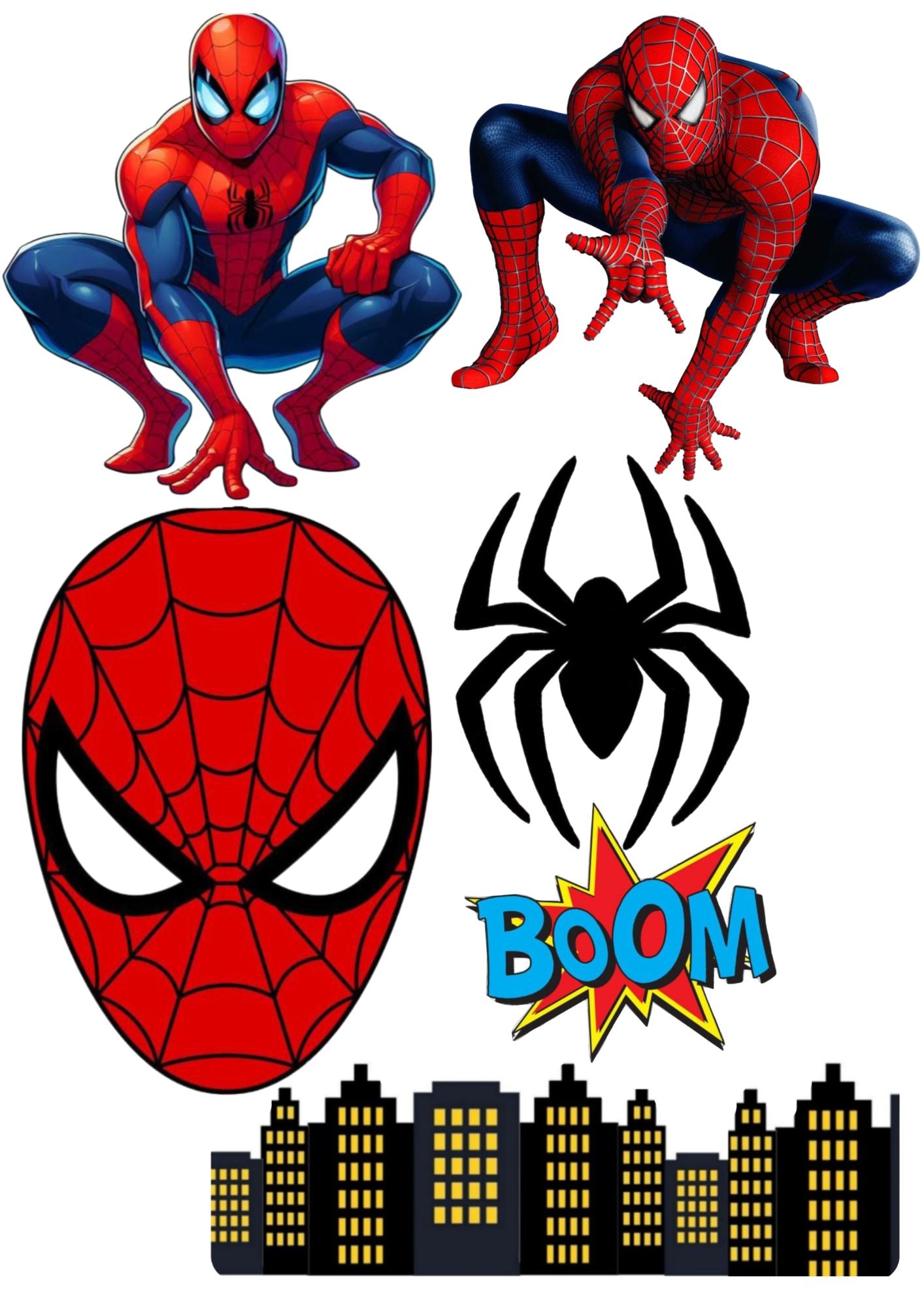 Spider-Man Edible Cake Images