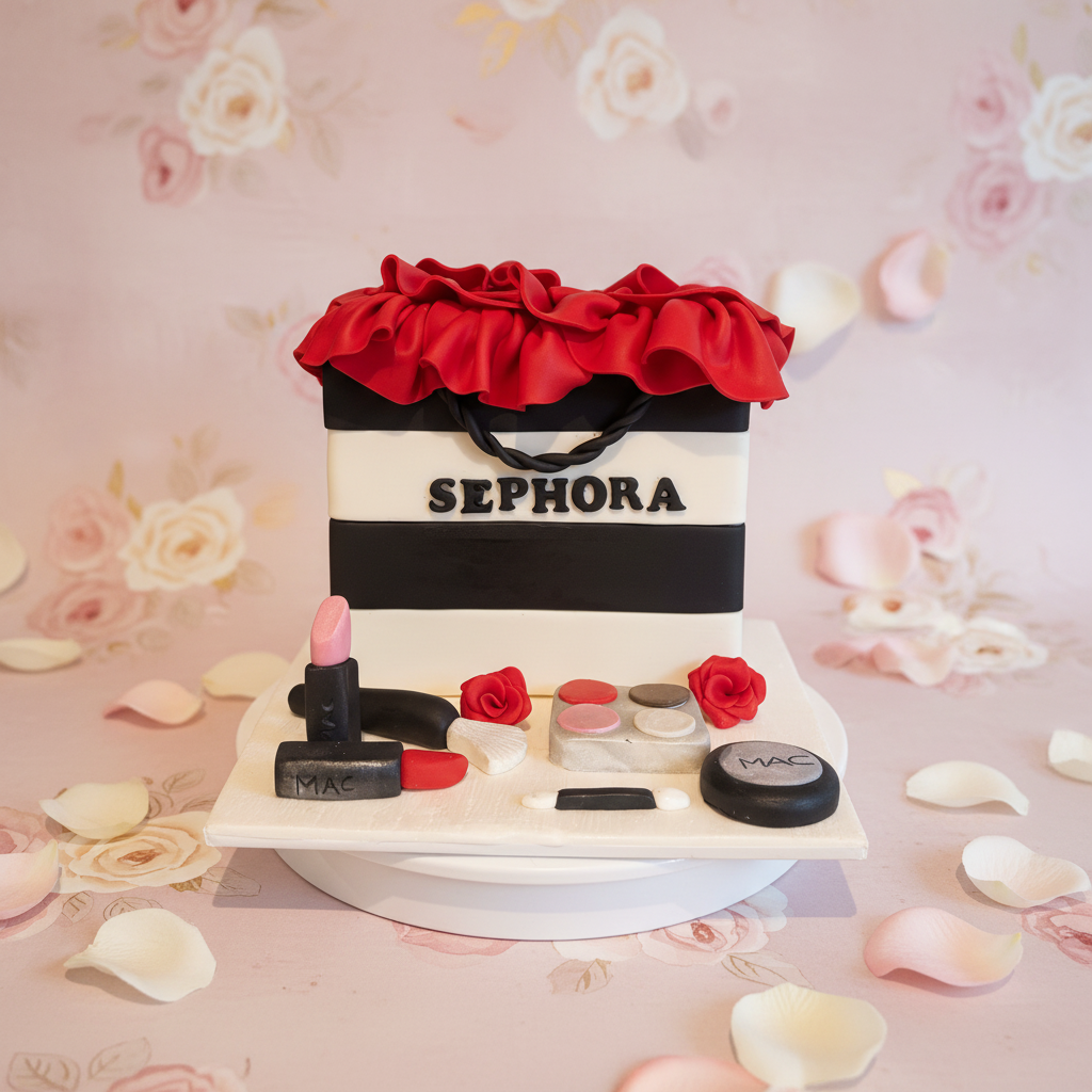 Sephora Cake - Floral Background
